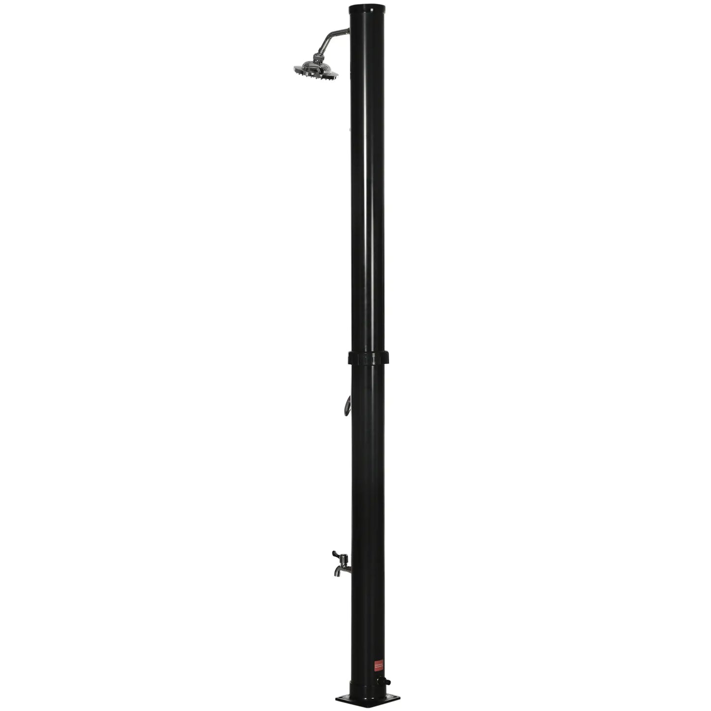7.3FT 5.3 Gallon Solar Heated Outdoor Shower, Black Outdoor Swimming Pools & Hot Tubs at Gallery Canada