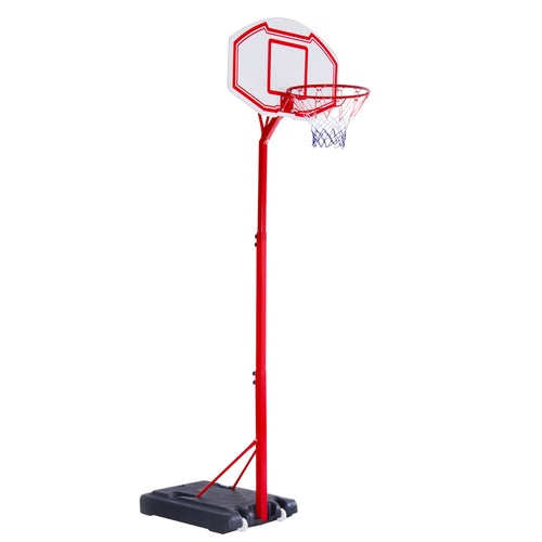 Portable Basketball Hoop System Stand 6.9'-8.5' Adjustable for Kids Youth Adults Indoor&; Outdoor Play