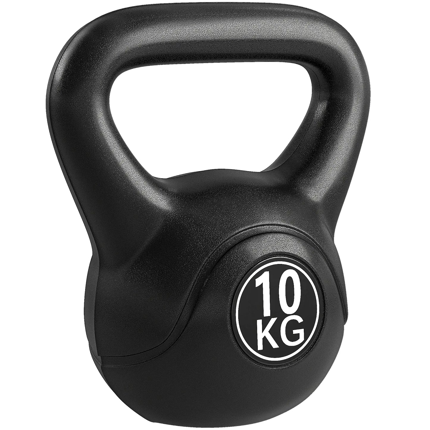 22lb Fitness Kettlebell, Plastic Exercise Weight, Sand Filled, Noise Reduction Strength Training Equipment at Gallery Canada