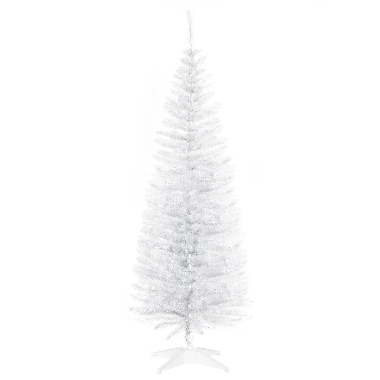 5FT Artificial Pencil Christmas Tree, Realistic Branches, White Pencil Christmas Trees at Gallery Canada
