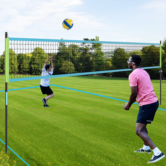 Portable Outdoor Volleyball Net Set Heavy-Duty Volleyball Net System, Green Sport Equipments Green at Gallery Canada