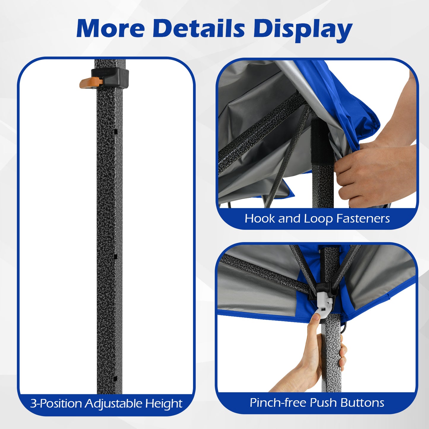 10 X 10 Feet Pop Up Canopy Tent, With Carrying Bag, Blue Canopies at Gallery Canada