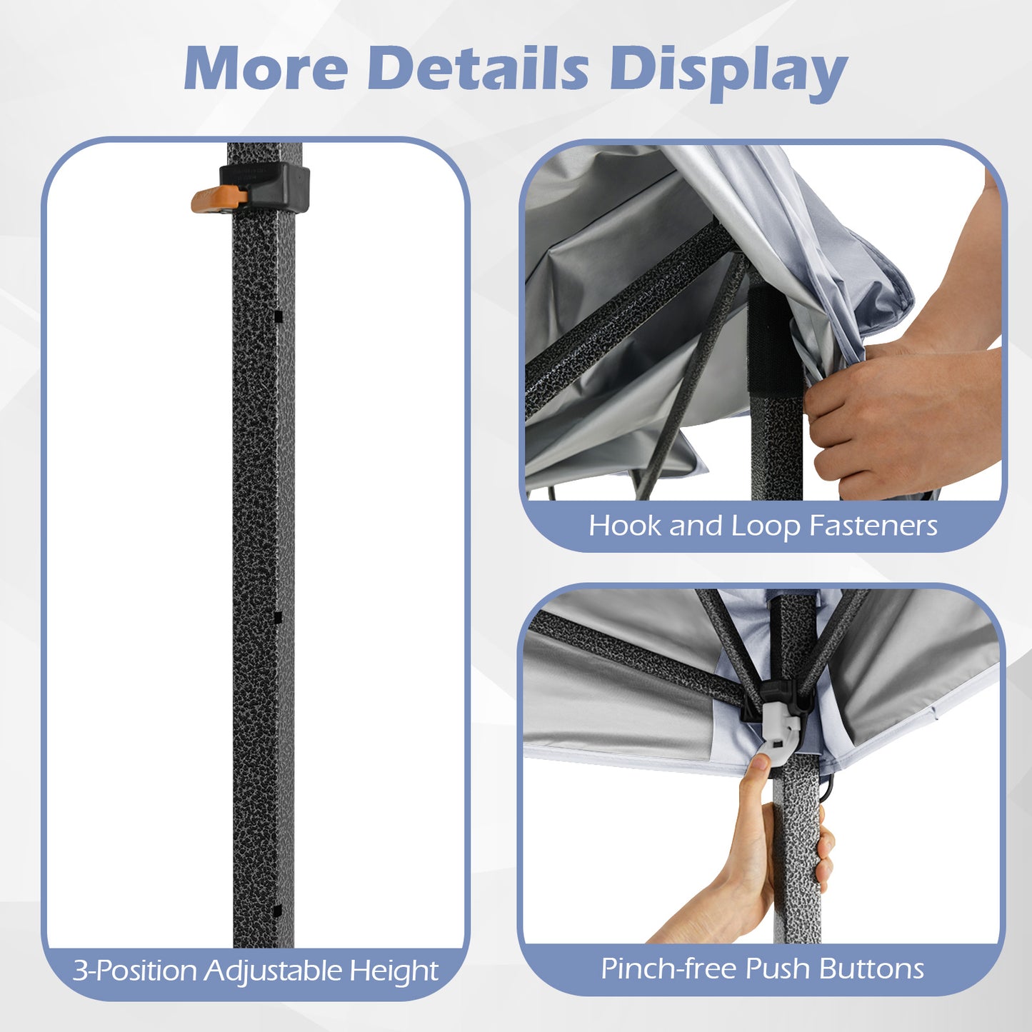 10 X 10 Feet Pop Up Canopy Tent, Portable Carrying Bag, 8 Stakes, White Canopies at Gallery Canada