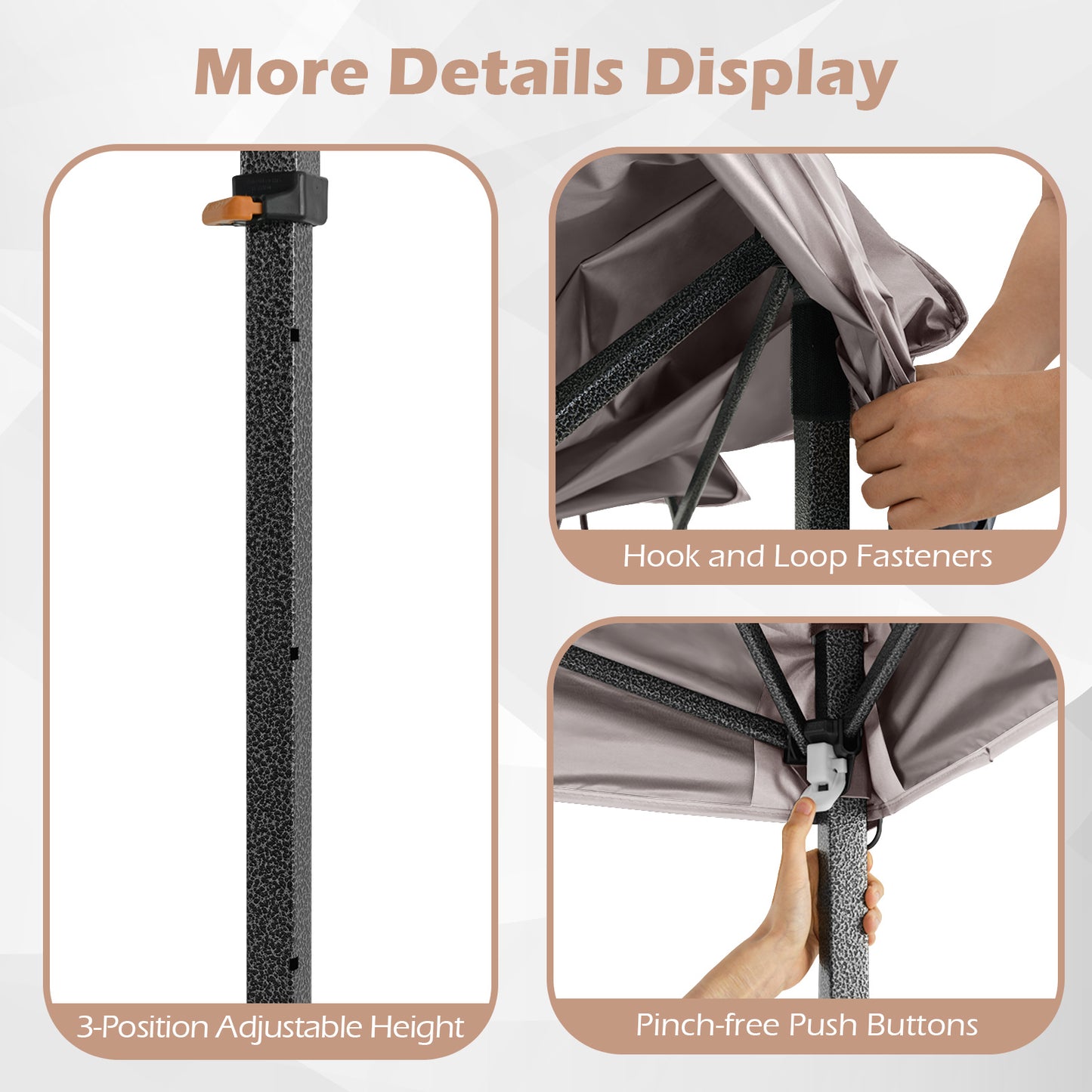 10 X 10 Feet Pop Up Canopy Tent, Portable Carrying Bag, 8 Stakes, Yellow Canopies at Gallery Canada