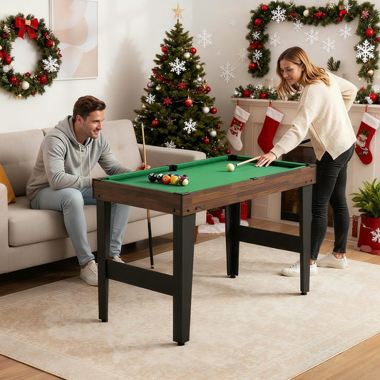 10-In-1 Combo Game Table Set, 50Inch Multi-Game, Brown Game Room Brown at Gallery Canada