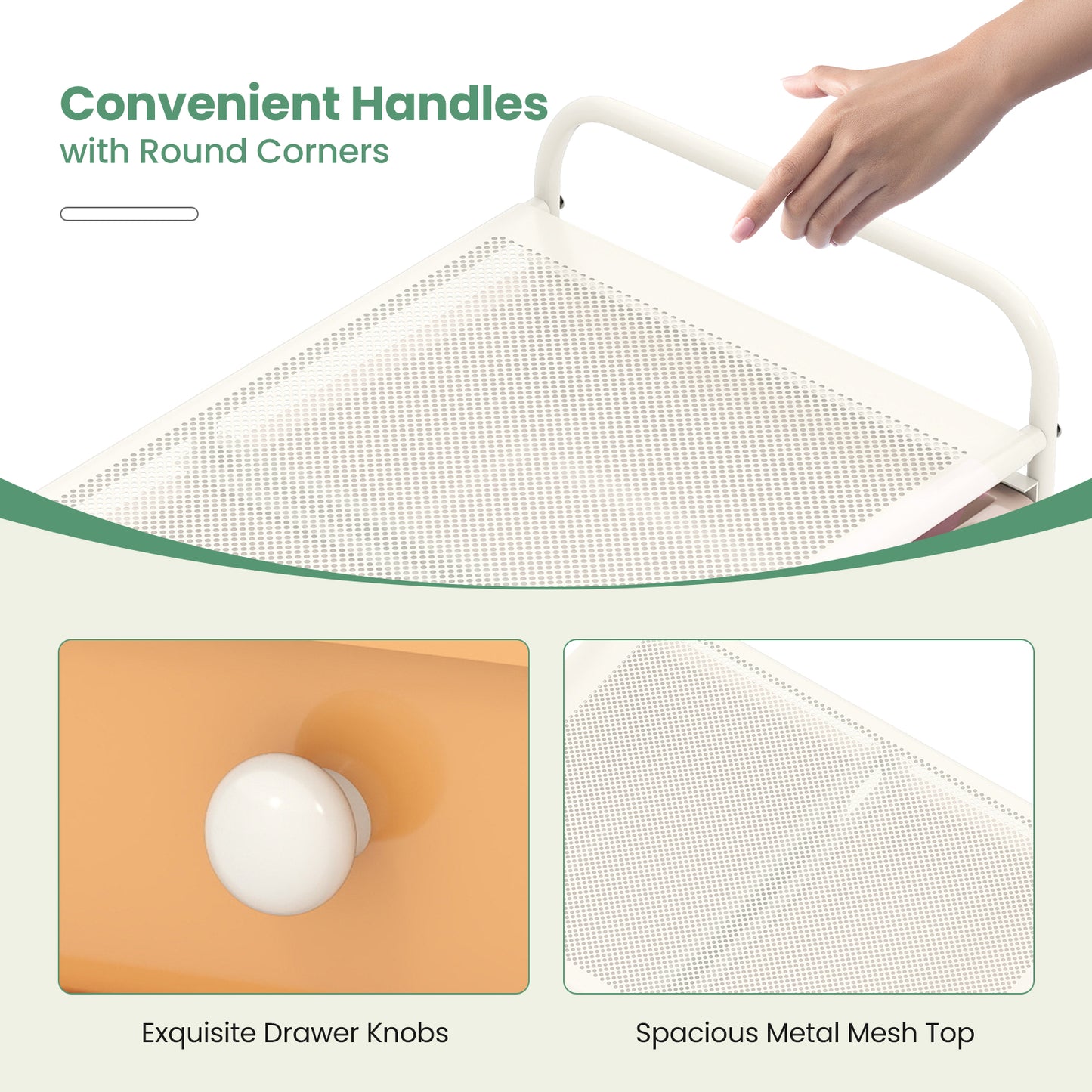 12-Drawer Utility Rolling Cart with Drawers Multi-Use Storage, Macaron File Cabinets at Gallery Canada