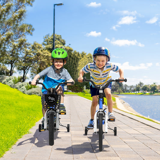 12 Inch Kids Bike With Training Wheels, 3-4 Years Old, Navy Kids Bike Navy at Gallery Canada