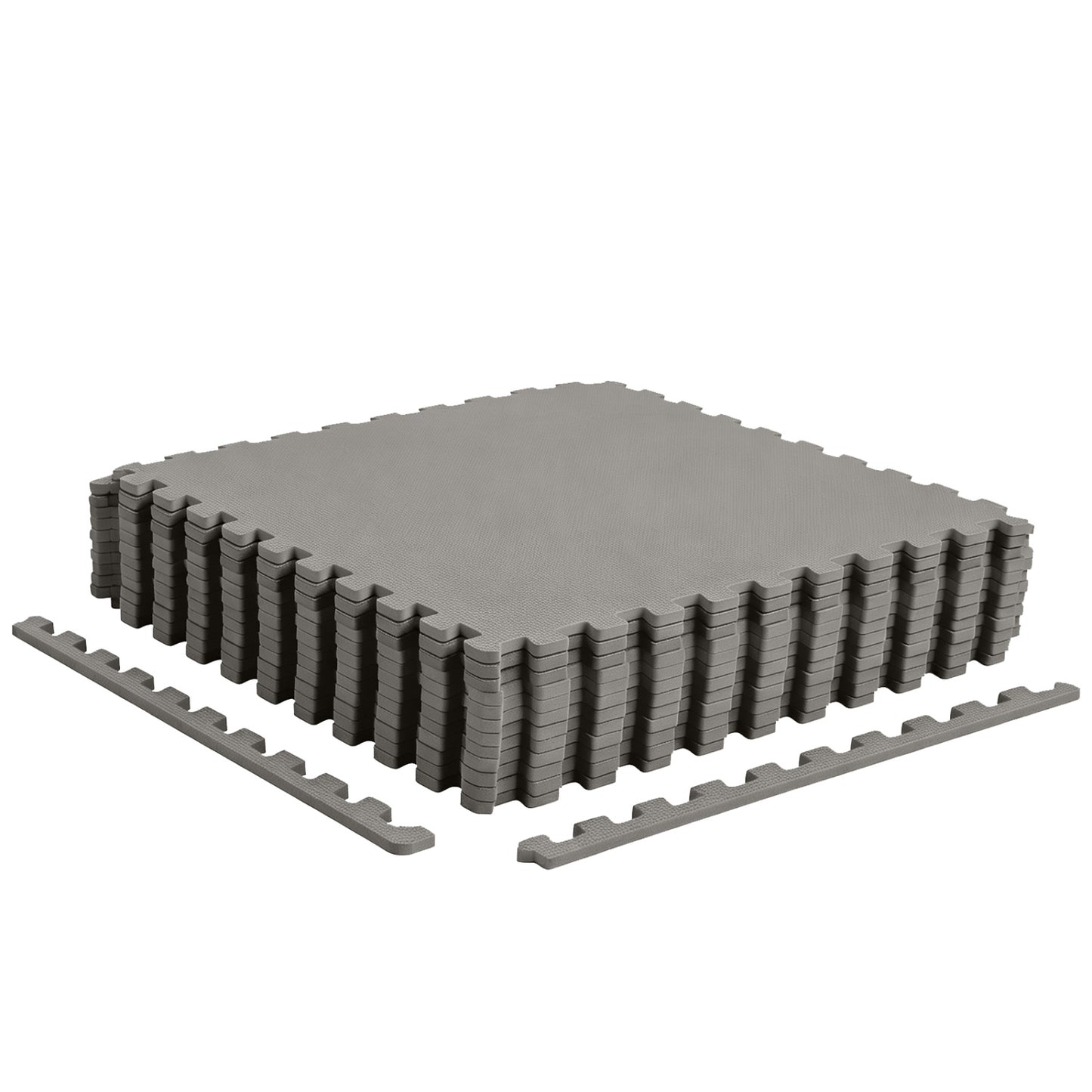 12 Pack Non-Slip Protective Interlocking EVA Foam Floor Tiles, Gray Decorative Fencing & Flooring at Gallery Canada