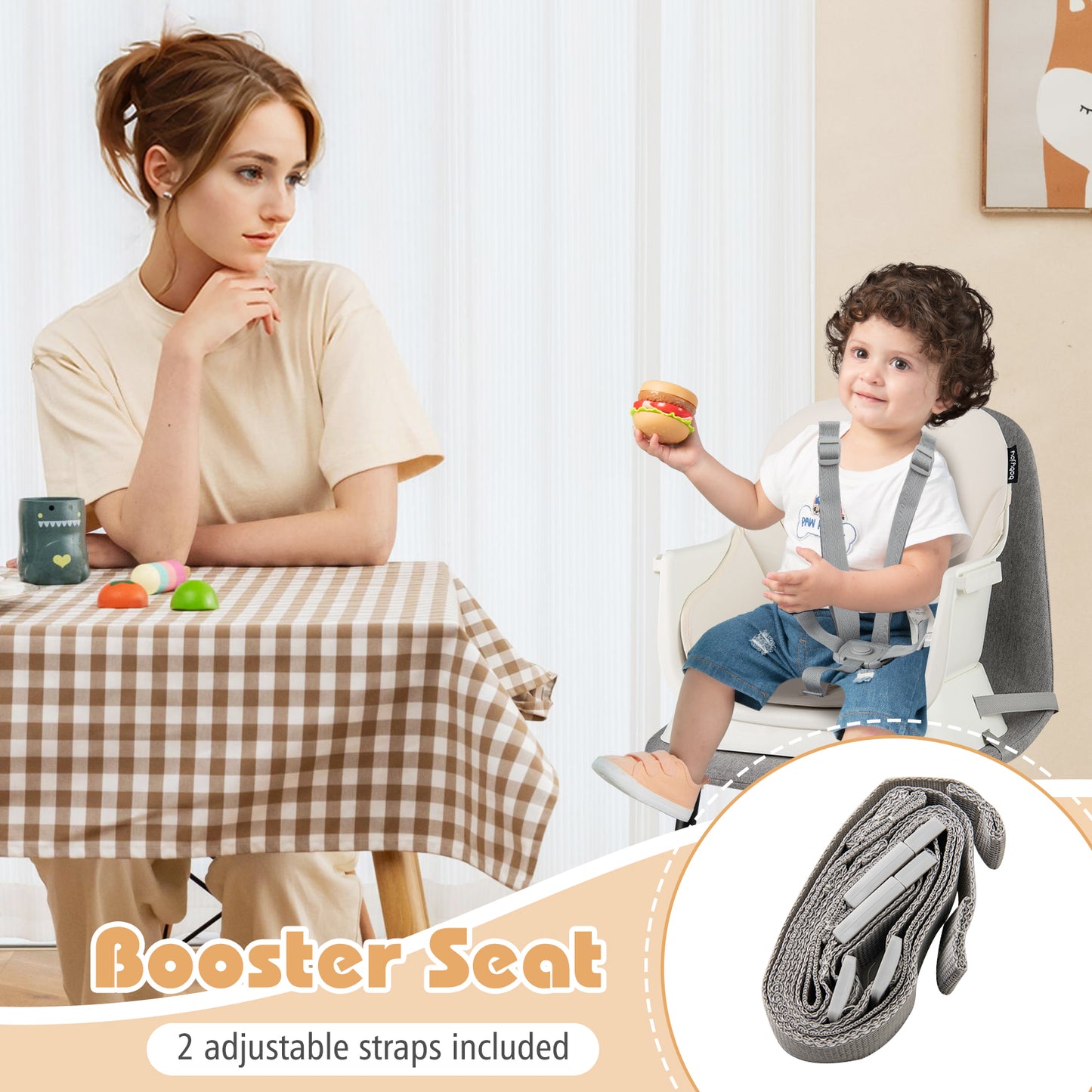 16-In-1 Baby High Chair, Activity Center, Booster Seat, White High Chairs at Gallery Canada