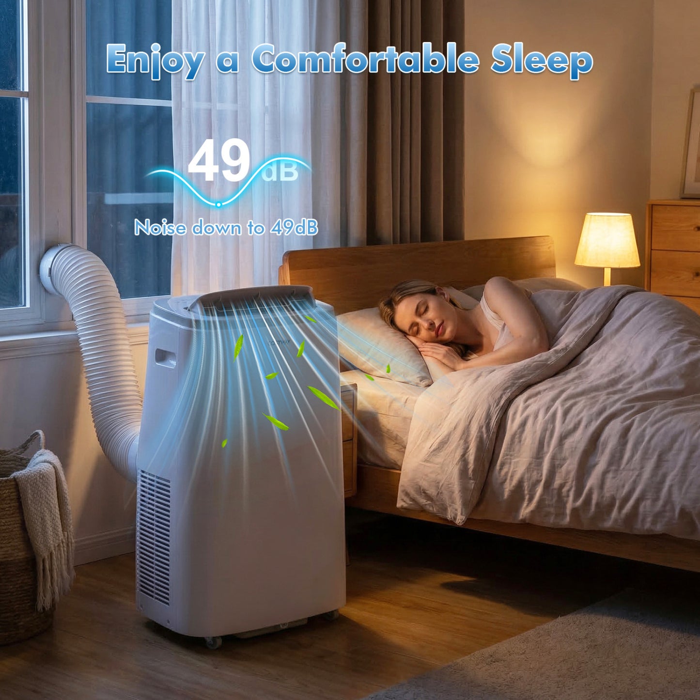 15000 BTU Portable Air Conditioner, APP Control, White Portable Air Conditioners at Gallery Canada