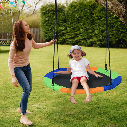 40-Inch Flying Saucer Tree Swing, Easy Installation, Multicolor Swing & Playsets Multicolor at Gallery Canada