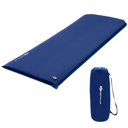 Self-inflating Lightweight Folding Foam Sleeping Cot with Storage bag, Blue
