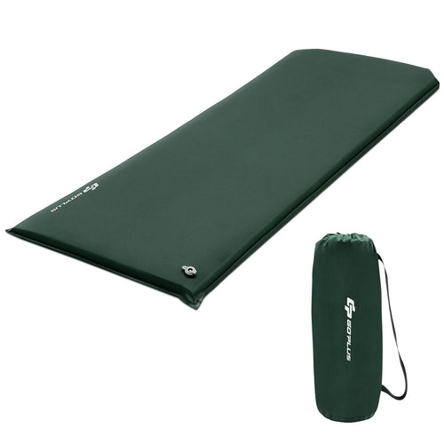 Self-inflating Lightweight Folding Foam Sleeping Cot with Storage bag, Green