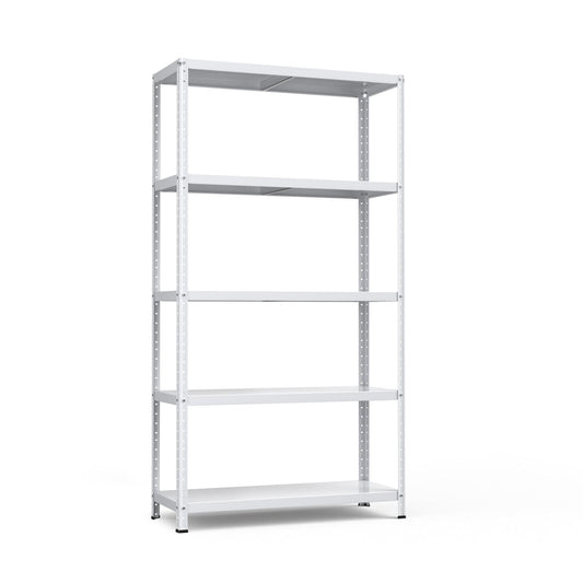 5-Tier Metal Utility Storage Rack for Free Combination, White