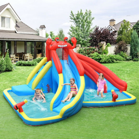 Inflatable Water Slide Bounce House, 950W Blower, Water Cannon Bounce House Options at Gallery Canada