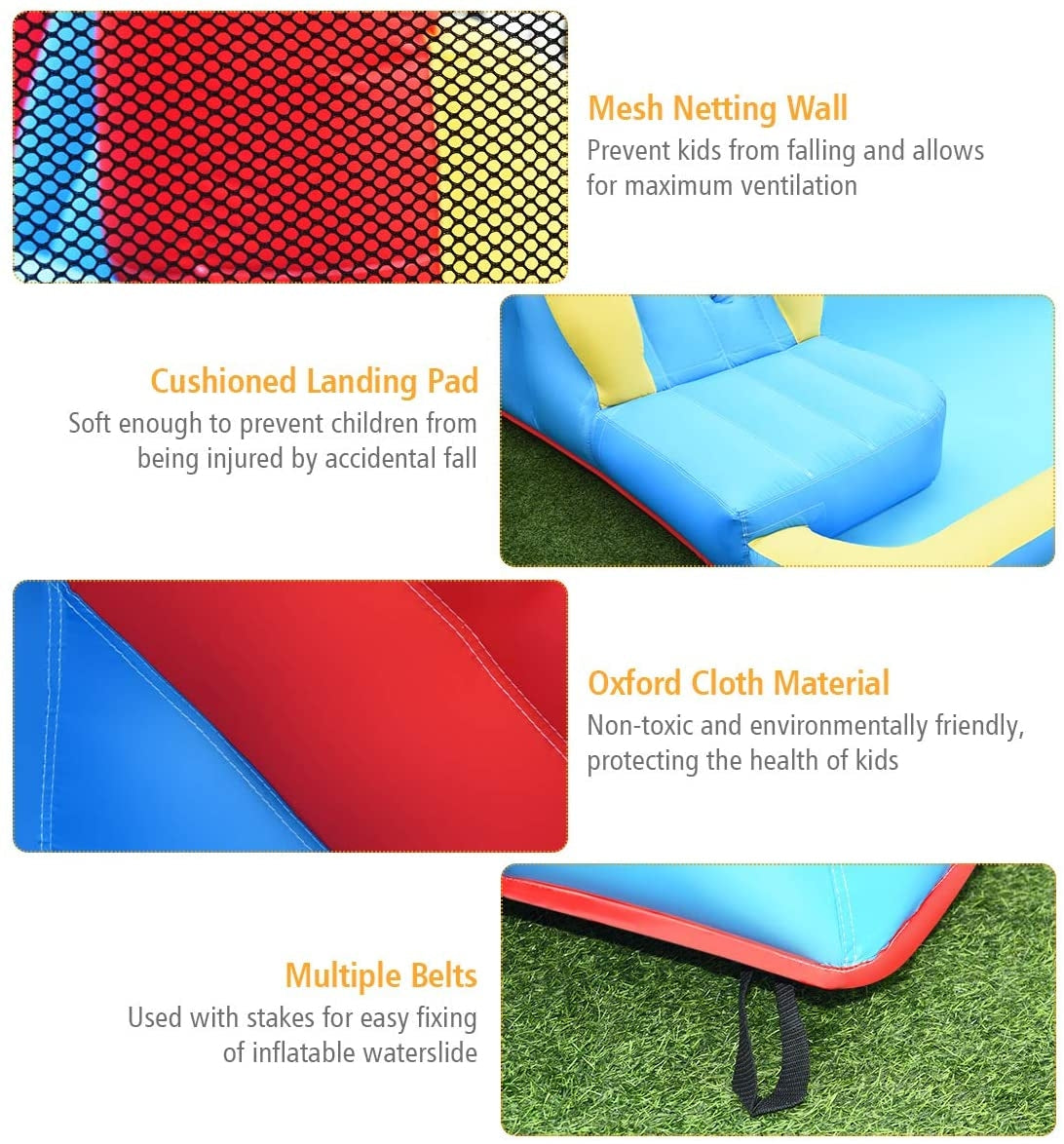Inflatable Water Slide Bounce House, 950W Blower, Water Cannon Bounce House at Gallery Canada