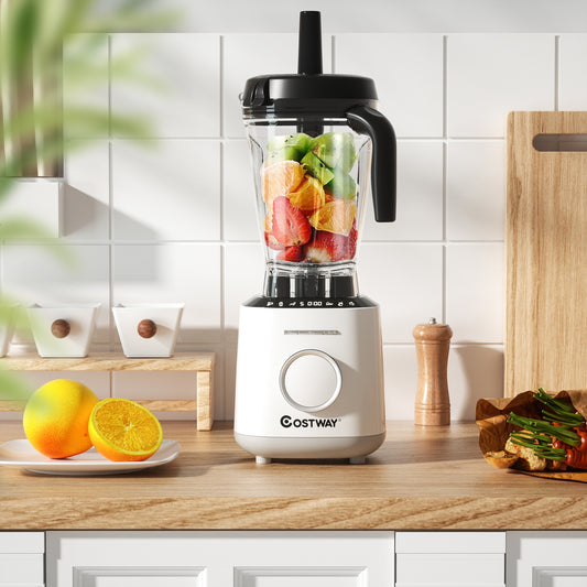 1500W Countertop Smoothies Blender with 10 Speed and 6 Pre-Setting Programs, White Food Mixers & Blenders White at Gallery Canada