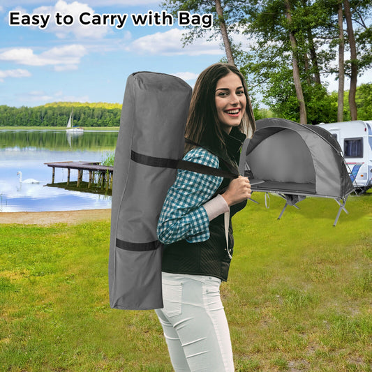 2-Person Camping Tent, External Cover, Gray Tents Gray at Gallery Canada
