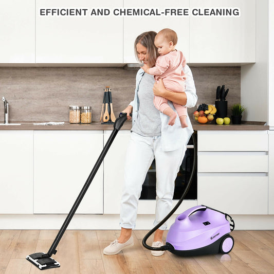 2000W Heavy Duty Steam Cleaner Mop, Detachable Handheld Unit, Purple