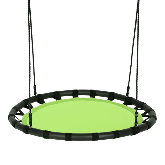 40" Flying Saucer Round Swing Kids Play Set, Green
