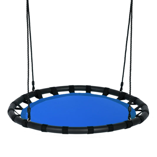 40" Flying Saucer Round Swing Kids Play Set, Blue