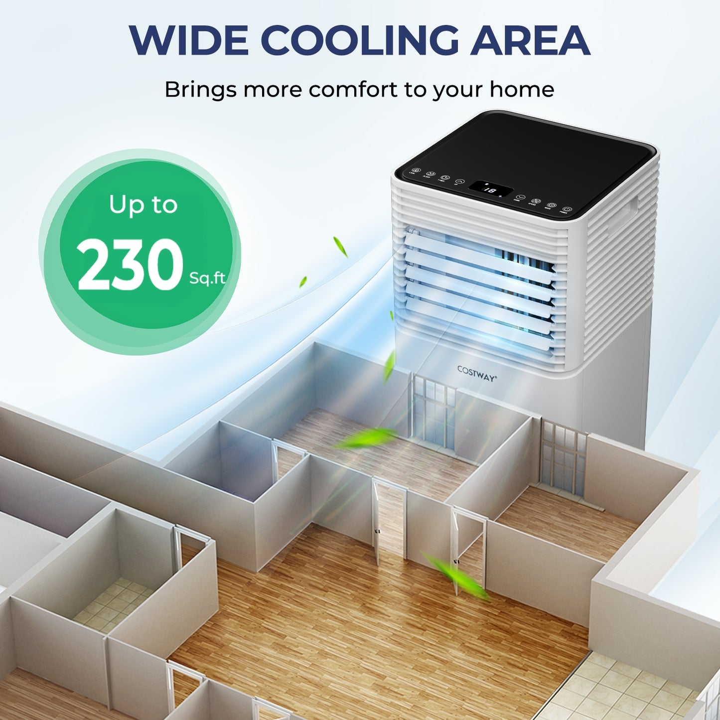 8000 BTU Air Cooler, Dehumidifier, Fan Mode, Black Portable Air Conditioners at Gallery Canada