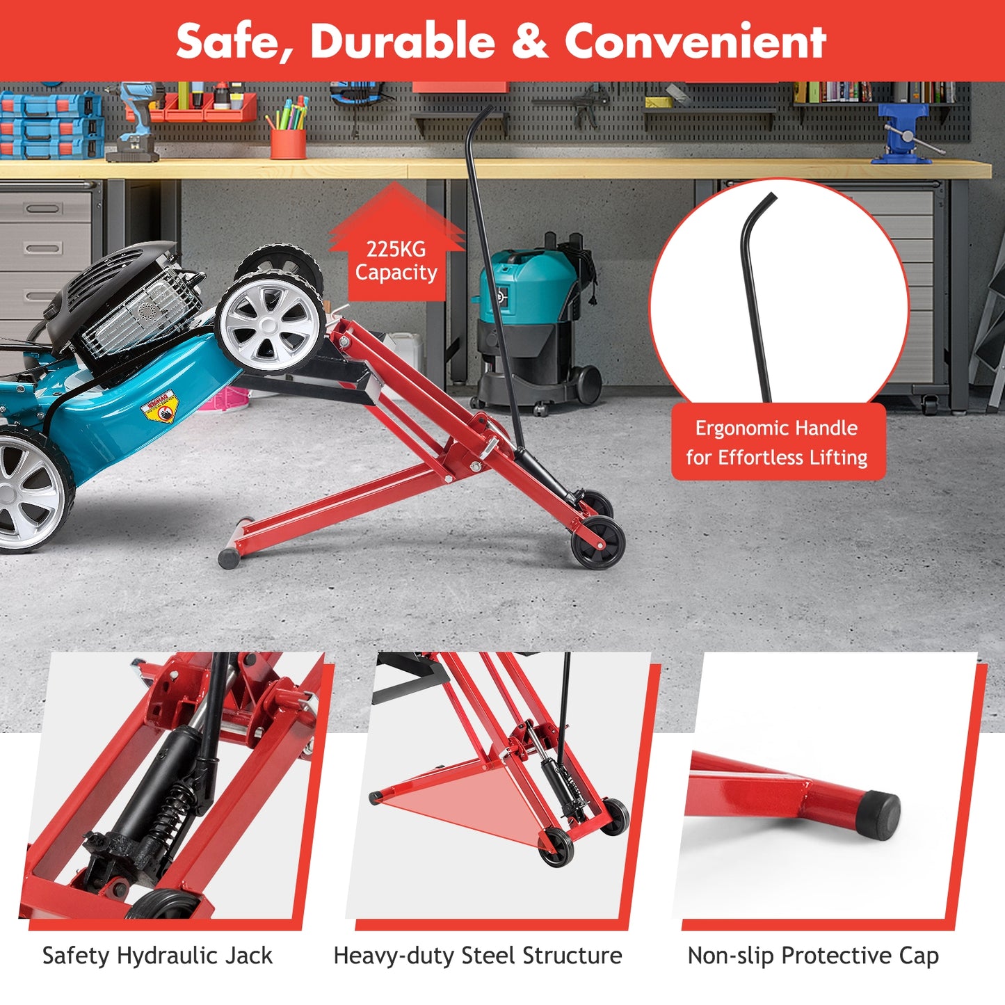 Hydraulic Lawnmower Lift Jack For Tractors, Zero Turn Mowers Lawn Care Tools at Gallery Canada