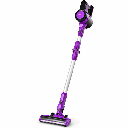 3-in-1 Handheld Cordless Stick Vacuum Cleaner with 6-cell Lithium Battery, Purple