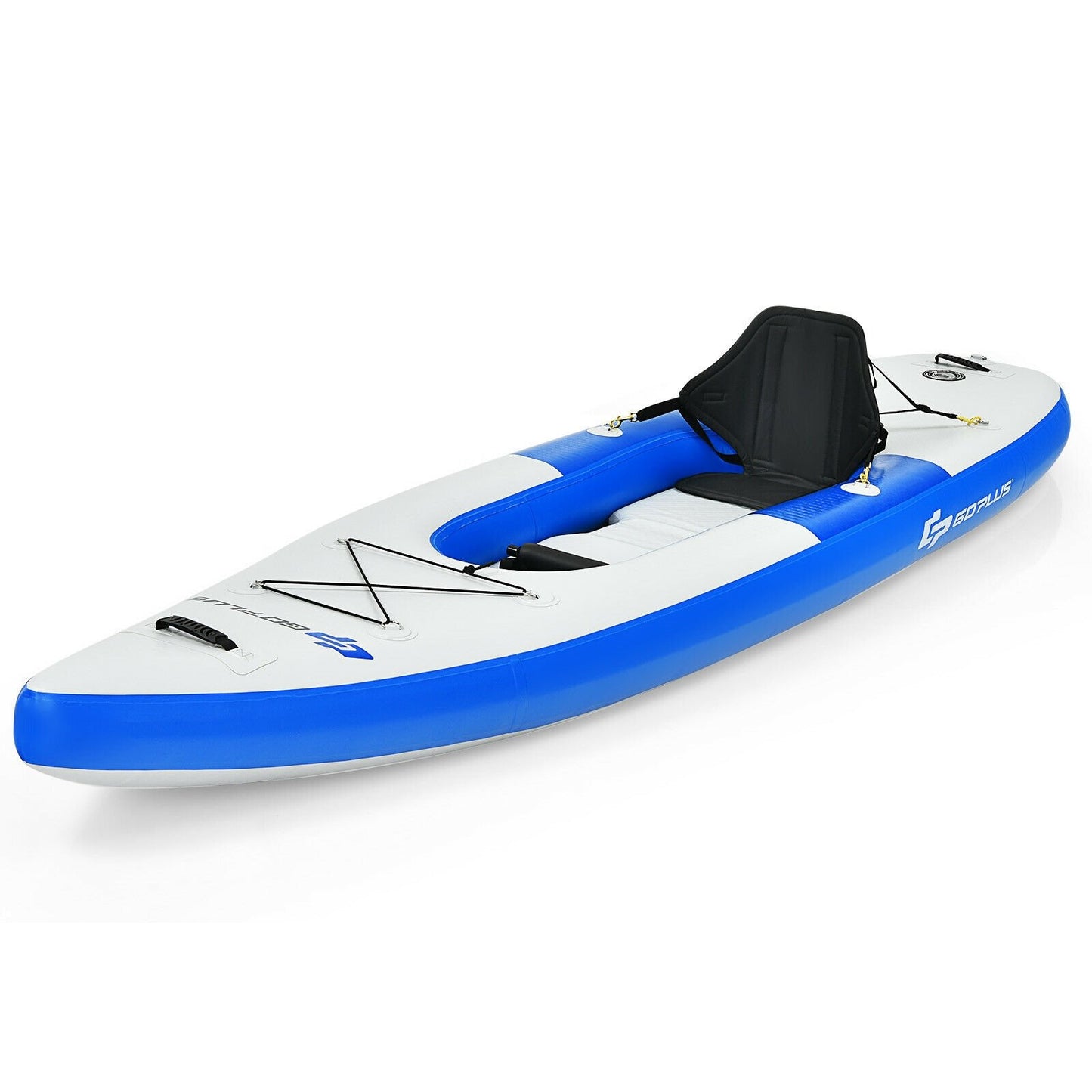 Inflatable Kayak Includes Aluminum Paddle with Hand Pump for 1 Person, Blue