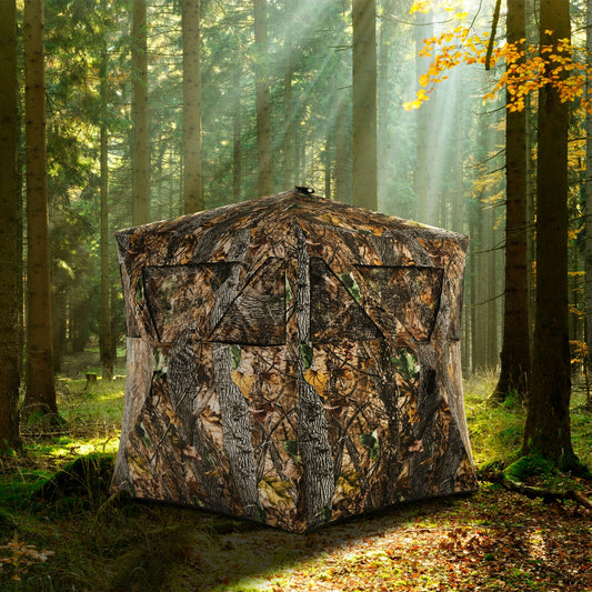 3 Person Portable Pop-Up Ground Hunting Blind, Tie-Downs Tents Options at Gallery Canada