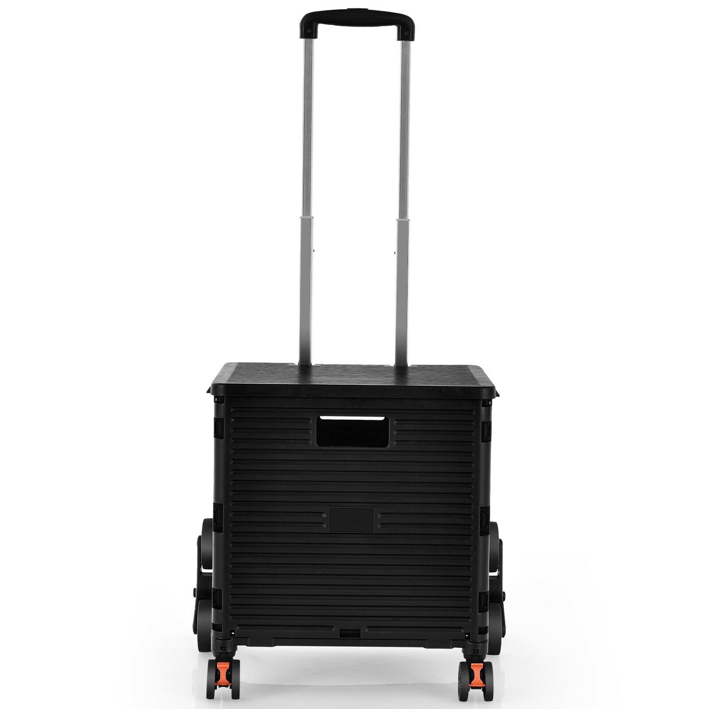 Foldable Utility Cart for Travel and Shopping, Black