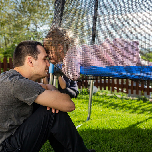 Trampoline Safety Enclosure Net, 15 ft, Black Trampoline Accessories Black at Gallery Canada