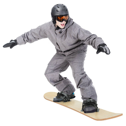 Winter Sports Snowboarding Sledding Skiing Board with Adjustable Foot Straps - Gallery Canada