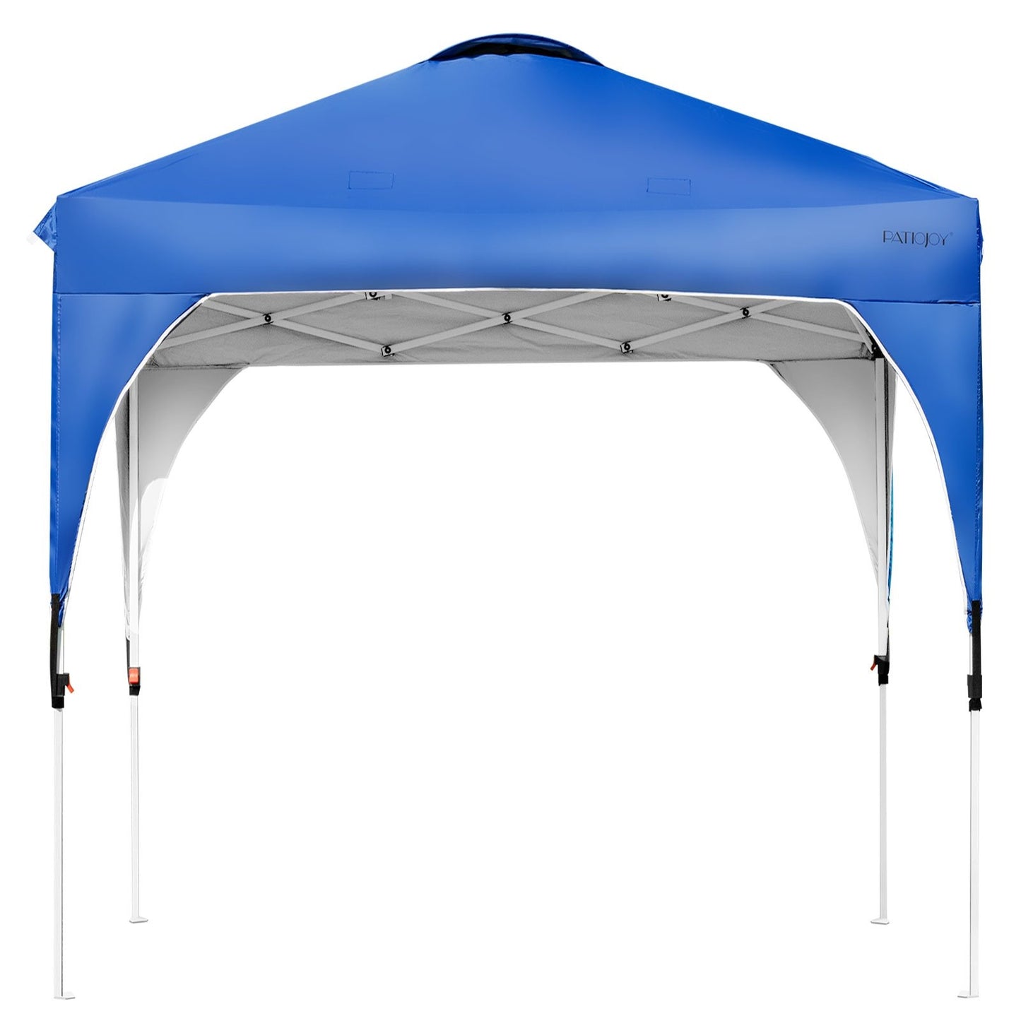 6.6 x 6.6 FT Pop Up Height Adjustable Canopy Tent with Roller Bag, Blue at Gallery Canada