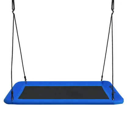 60 Inch Platform Tree Swing Outdoor with 2 Hanging Straps, Blue at Gallery Canada