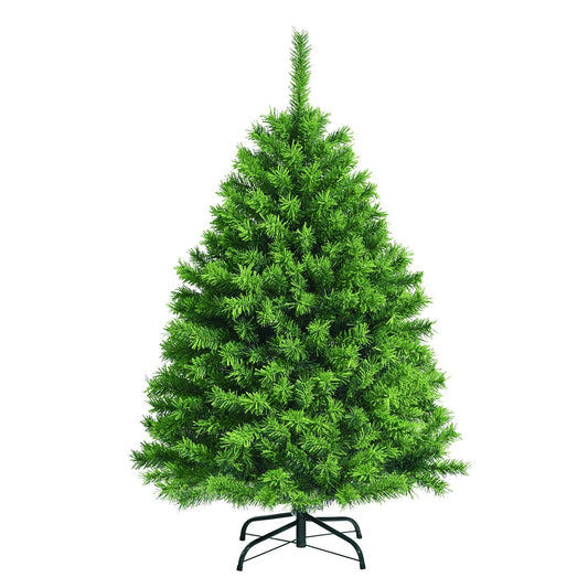 Snow Flocked Artificial Christmas Tree with Metal Stand-4.5', Green at Gallery Canada