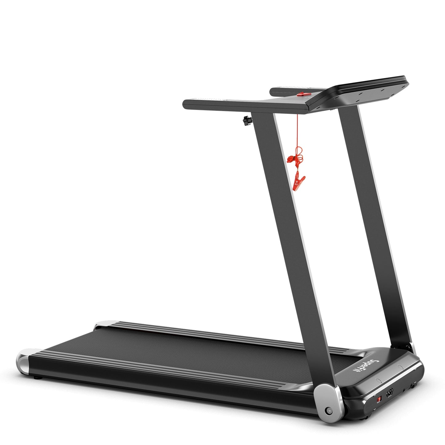 Folding Electric Compact Walking Treadmill, APP Control Speaker, Silver Treadmills at Gallery Canada