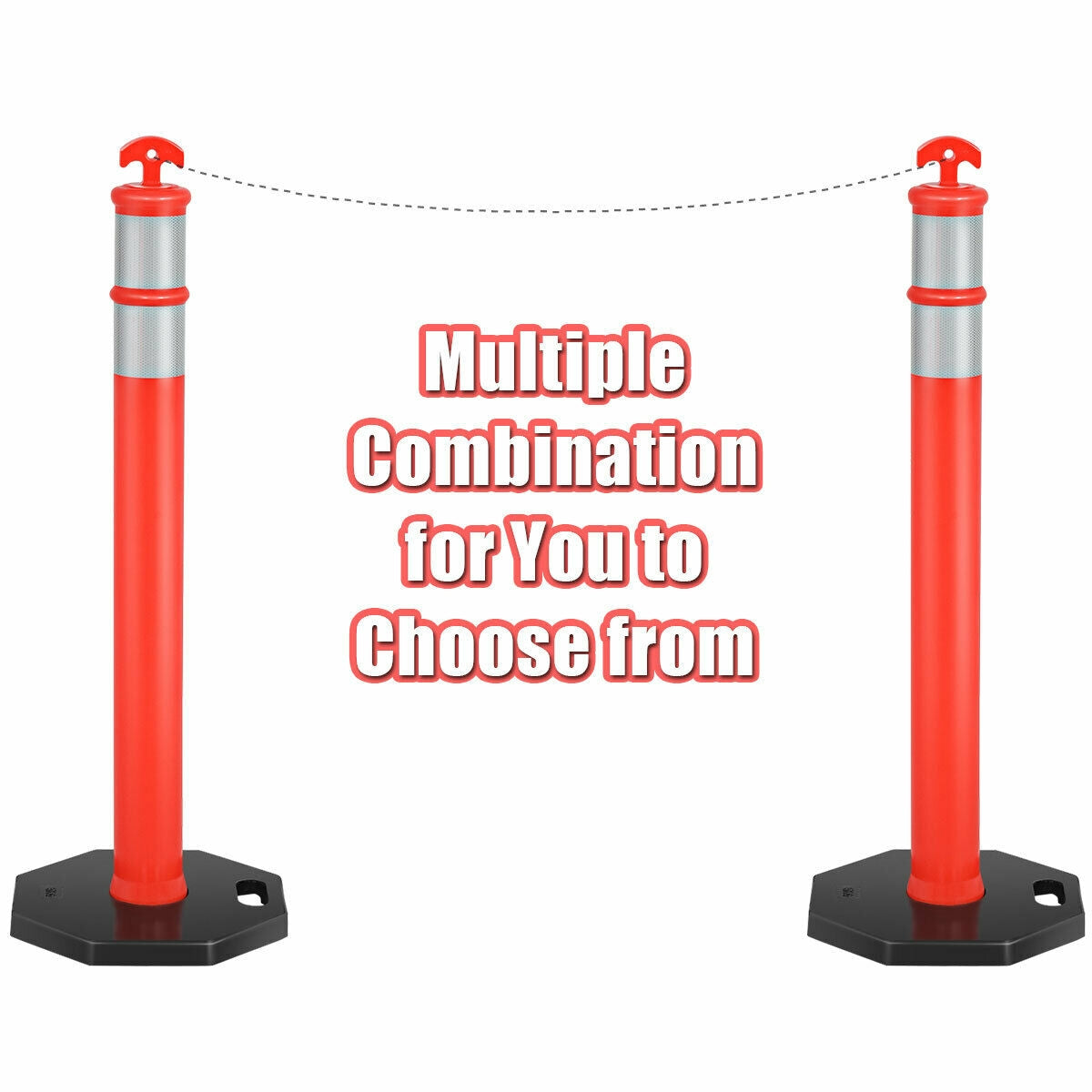 45 Inch Traffic Delineator Post Cone, 6 Pack, Orange Decorative Accessories at Gallery Canada