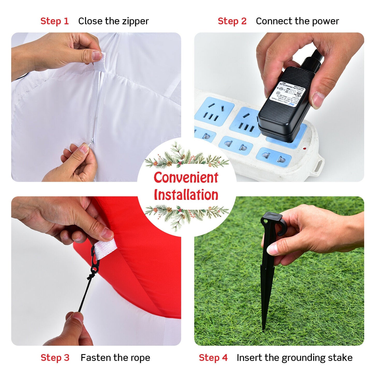 6 Feet Inflatable Snowmen Christmas Decoration, White Christmas Inflatables at Gallery Canada