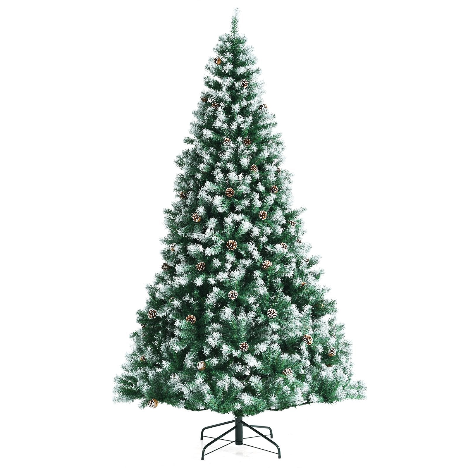 Artificial Snow Flocked Christmas Tree with Pine Cones, Green at Gallery Canada