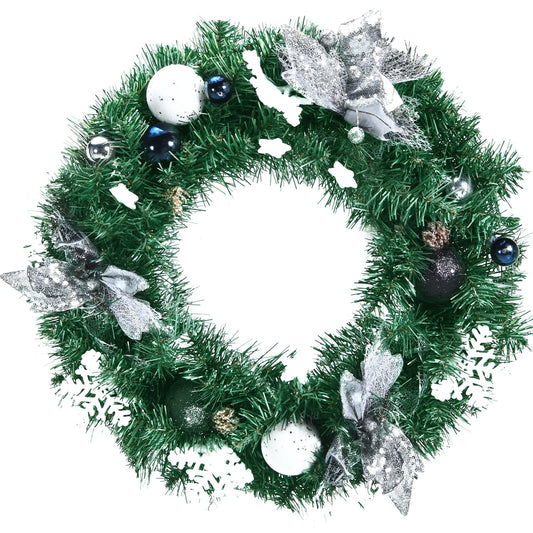 Battery Operated Xmas Wreath with 30 LED Lights, Green at Gallery Canada