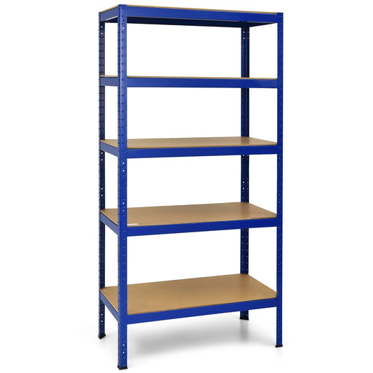 71 inch Heavy Duty Steel Adjustable 5 Level Storage Shelves, Blue at Gallery Canada