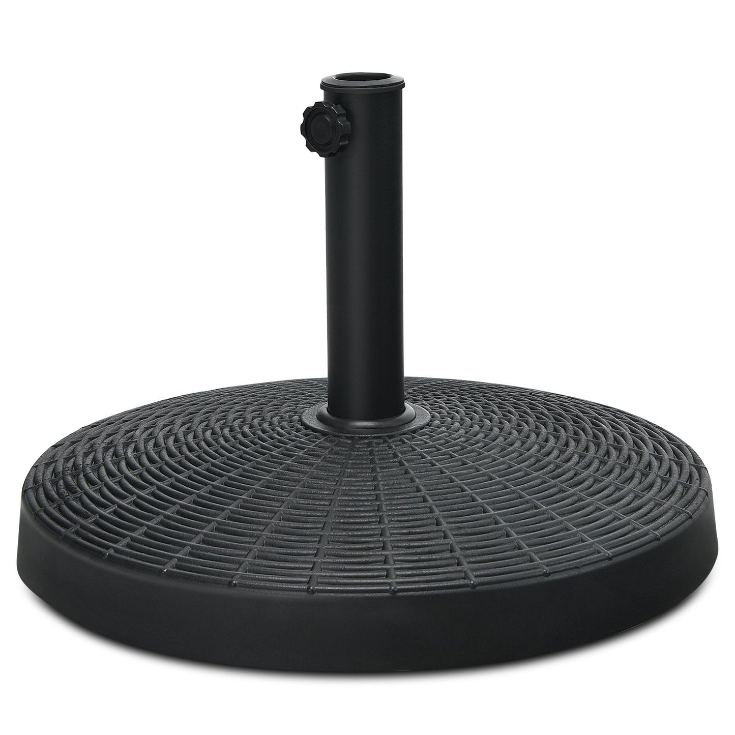 49 LBS Patio Resin Umbrella Base Stand for Outdoor, Black at Gallery Canada