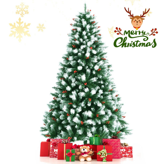 Artificial PVC Christmas Tree with Branch Tips and Metal Stand-7', Green at Gallery Canada
