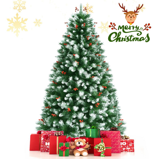 Artificial PVC Christmas Tree with Branch Tips and Metal Stand-6 ft, Green at Gallery Canada