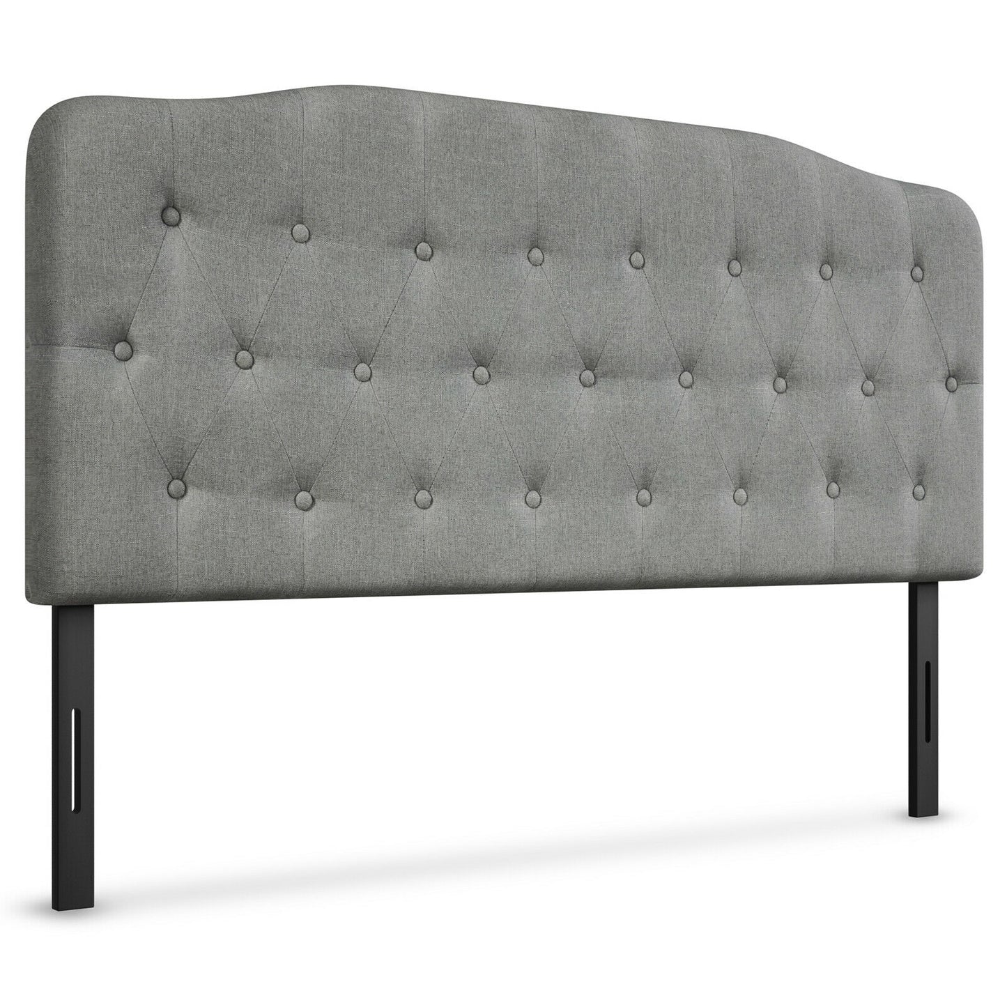 Queen Upholstered Headboard with Adjustable Heights, Light Gray Headboards at Gallery Canada