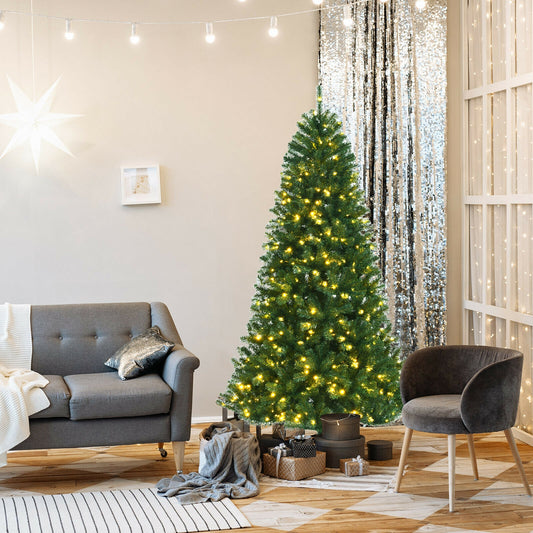 Artificial Hinged Christmas Tree, 6', Remote Control LED Lights, Green Christmas Tree Green at Gallery Canada