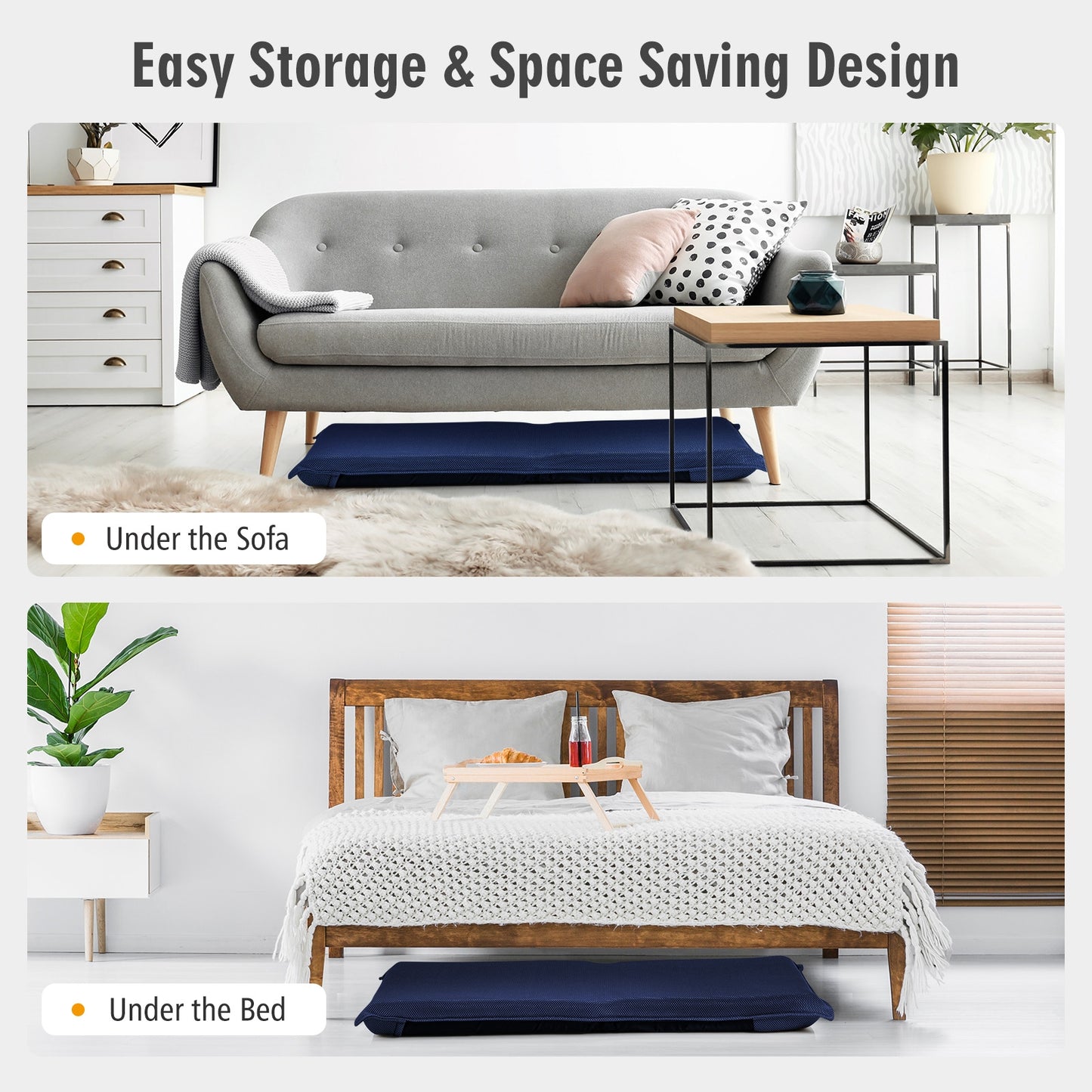 Adjustable 6 Position Folding Sofa Chair, Navy Floor Chairs at Gallery Canada