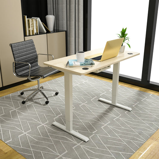 55" x 28" Universal Tabletop for Standard and Standing Desk Frame, Natural Office Desks Natural at Gallery Canada