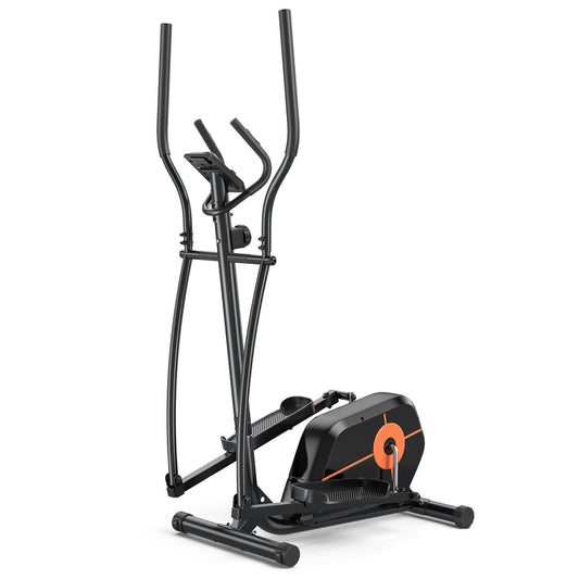 Elliptical Exercise Machine Magnetic Cross Trainer with LCD Monitor, Black